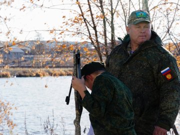 Сдача нормативов воспитанников Центра военно-патриотического воспитания имени Героя Российской Федерации В.И. Юрьева