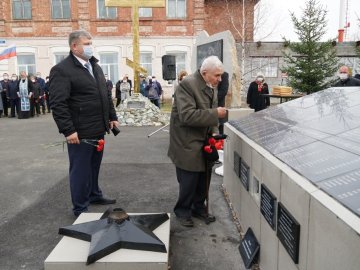 Открытие мемориального комплекса в селе Покровское