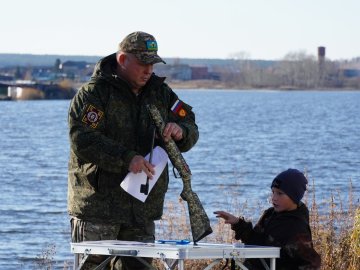 Сдача нормативов воспитанников Центра военно-патриотического воспитания имени Героя Российской Федерации В.И. Юрьева