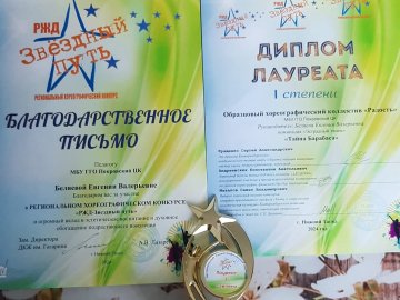 Победители регионального хореографического конкурса «РЖД Звёздный путь»