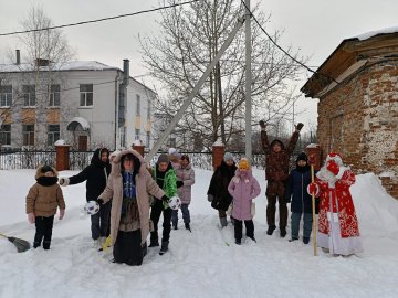 Жители округа отметили Новый год и Рождество Христово